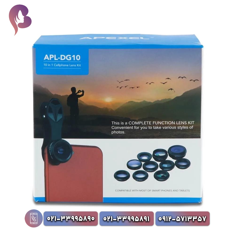 5148.jpg لنز عکاسی ماکرو موبایل (کلیپسی) 10 عددی ای پیکسل مدل APEXEL APL-DG10